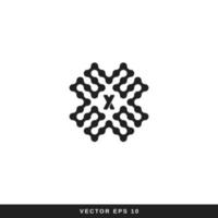 chromosome letter x and y logo icon vector