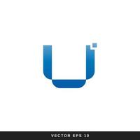 creative letter u logo design vector