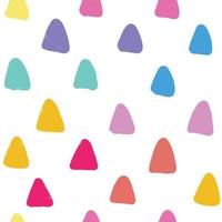 Multiple triangles pattern, bright pastel colors, white abstract background. vector