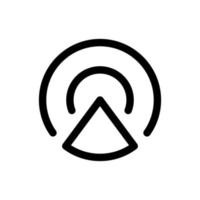 Simple Radar icon. The icon can be used for websites, print templates, presentation templates, illustrations, etc vector
