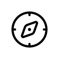 Simple Compass icon. The icon can be used for websites, print templates, presentation templates, illustrations, etc vector