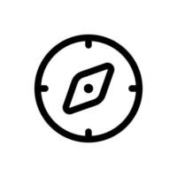 Simple Compass icon. The icon can be used for websites, print templates, presentation templates, illustrations, etc vector