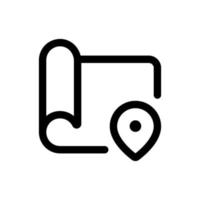 Simple Map icon. The icon can be used for websites, print templates, presentation templates, illustrations, etc vector
