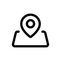 Simple Map Location icon. The icon can be used for websites, print templates, presentation templates, illustrations, etc vector