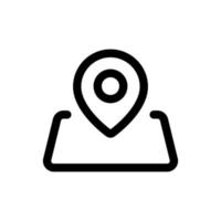 Simple Map Location icon. The icon can be used for websites, print templates, presentation templates, illustrations, etc vector