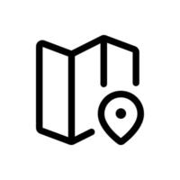 Simple Location Pin icon. The icon can be used for websites, print templates, presentation templates, illustrations, etc vector