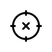 Simple Target Location icon combine. The icon can be used for websites, print templates, presentation templates, illustrations, etc vector