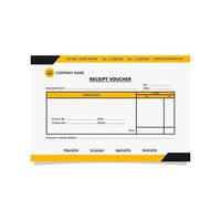 vector design of professional and modern minimal business invoice template, bill, voucher, receipt, quotation, list, price list