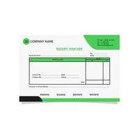 vector design of professional and modern minimal business invoice template, bill, voucher, receipt, quotation, list, price list