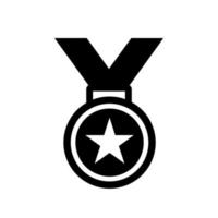 Deportes medalla icono vector en de moda estilo