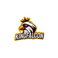 Falcon Eagle king, Eagle head Logo Vector. vector