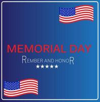Flag usa background blue memory day white.For design poster abstract background,etc. vector