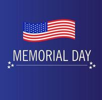 Memory day background blue USA.For design background memori day. vector