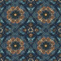 Morrocan seamless pattern tile, created with photo