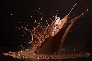 Chocolate or cocoa splash. photo