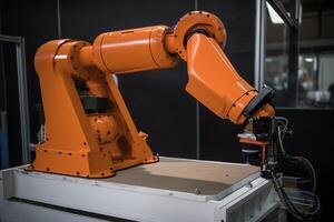 Industrial robot. aesthetic photo