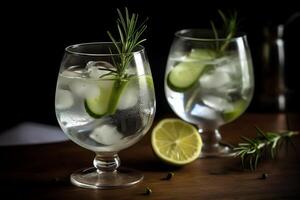 Gin and tonic. photo