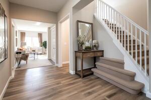 Bright welcoming foyer. photo