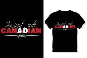 Canadá día camiseta diseño, Canadá camiseta vector