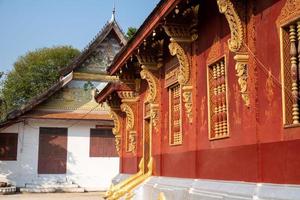 LUANG PRABANG , LAOS FEB 26 2023 Wat Sene Souk Haram It was built in 1718 by King Kitsarath photo