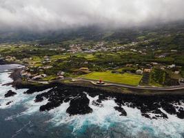 Drone view of San Roque in Pico, the Azores photo