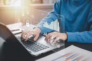 Working Data Analytics and Data Manategy dagement Systems and Metrics connected to corporate stratabase for Finance, Intelligence,  Business Analytics with Key Performance Indicators, social network photo
