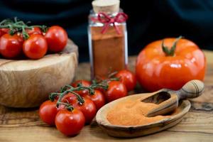 instant tomato soup fresh sunripened tomatoes dried and powdered photo