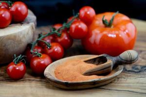 instant tomato soup fresh sunripened tomatoes dried and powdered photo