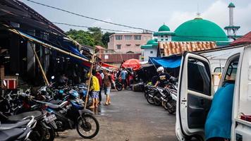 Minahasa, Indonesia  January 2023, atmosphere in Tondano traditional market photo