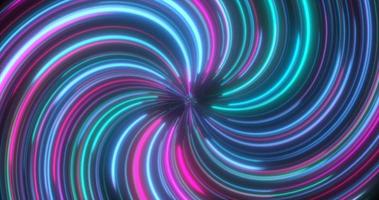 Abstract purple and blue multicolored glowing bright twisted swirling lines abstract background photo