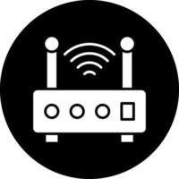 Wireless Router Vector Icon Design