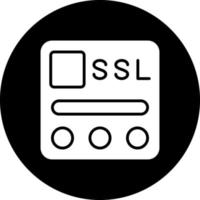 ssl archivo vector icono diseño