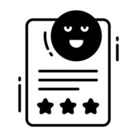 Customer review vector design in editable style, premium icon