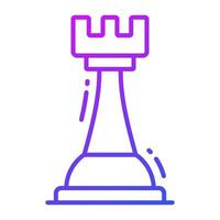 Check this amazing vector design of chess pawn in trendy style, chess piece icon