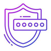 Check this amazing vector of secure password, password protection icon