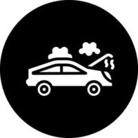 Broken Car Vector Icon Design