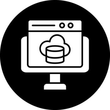 diseño de icono de vector de computación en la nube