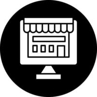 Online Shop Vector Icon Design