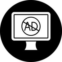 Ad Blocker Vector Icon Design