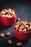 Almonds in the cups photo