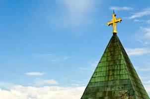 The cross on the roof photo