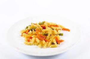 Plate and pasta photo