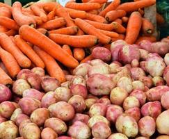 patata y zanahorias foto