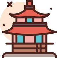 temple Illustration Vector