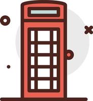 teléfono cabina ilustración vector