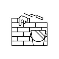 Brickwall vector icon illustration