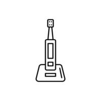 Toothbrush, electric vector icon illustration