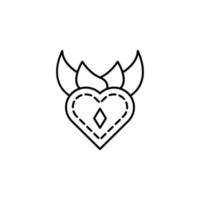 heart, day of the dead vector icon illustration