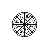 pizza vector icon illustration