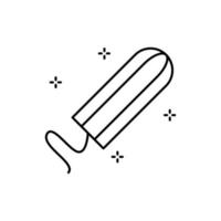 Tampon, hygiene vector icon illustration